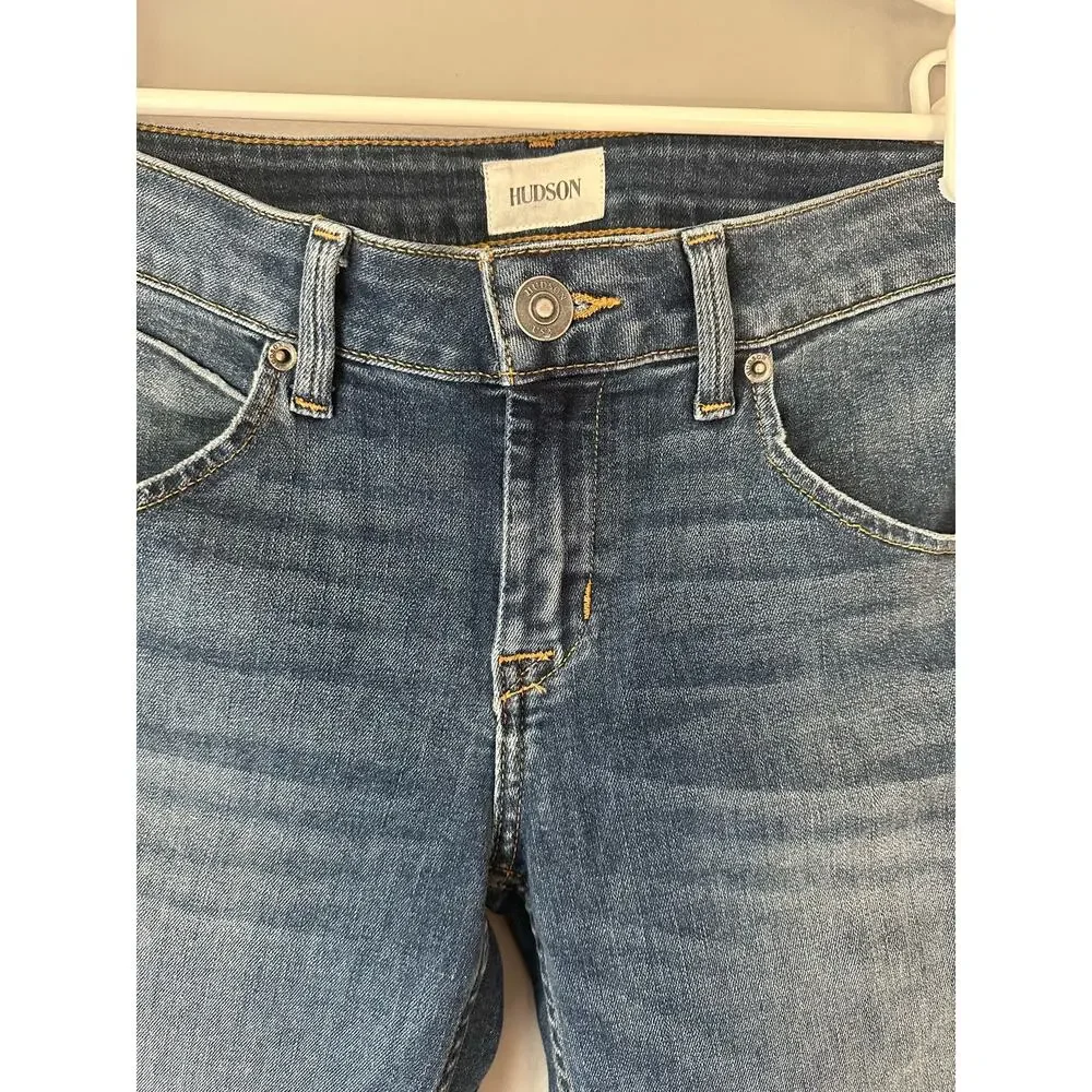 Hudson Women’s Baraca Straight Crop Cuffed Jeans Size 26 - Picture 2 of 7